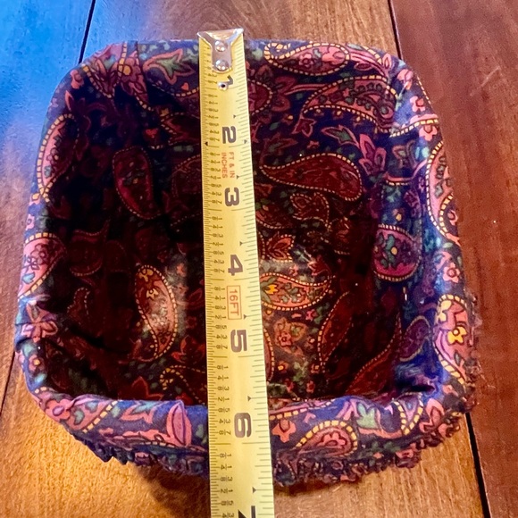 Longaberger Basket 1998 Father's Day Finders Keepers-Paisley Interior - Picture 12 of 13